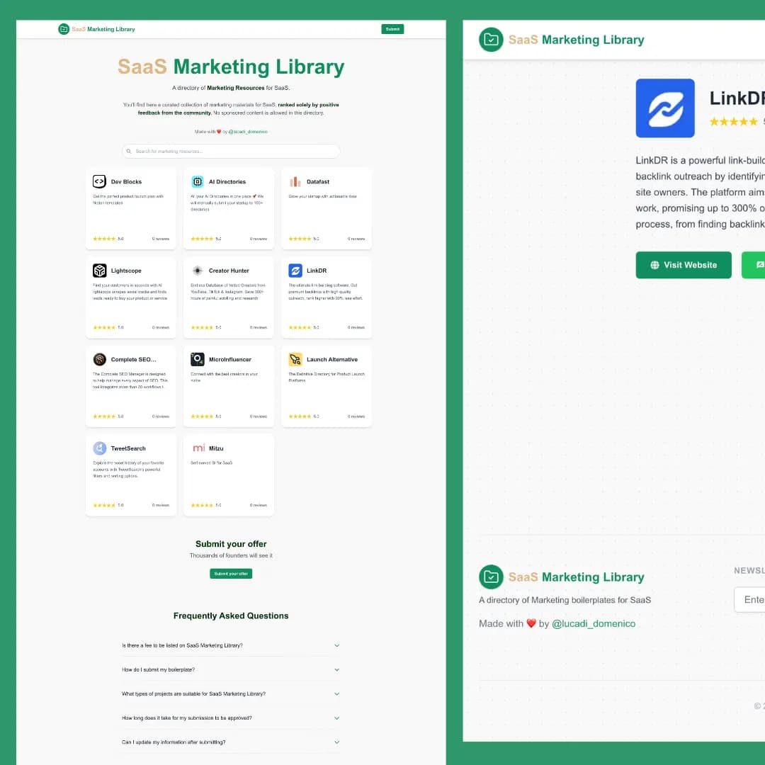 SaaS Marketing Library